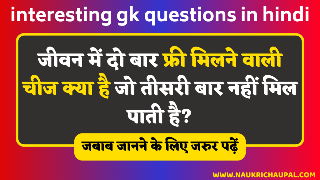 Interesting  Gk questions in hindi